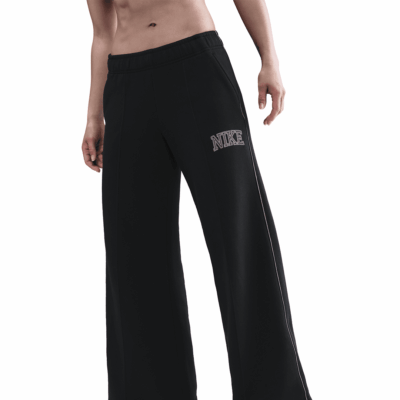 WMNS Nike Phoenix Fleece Wide-Leg Pant - 'Black'