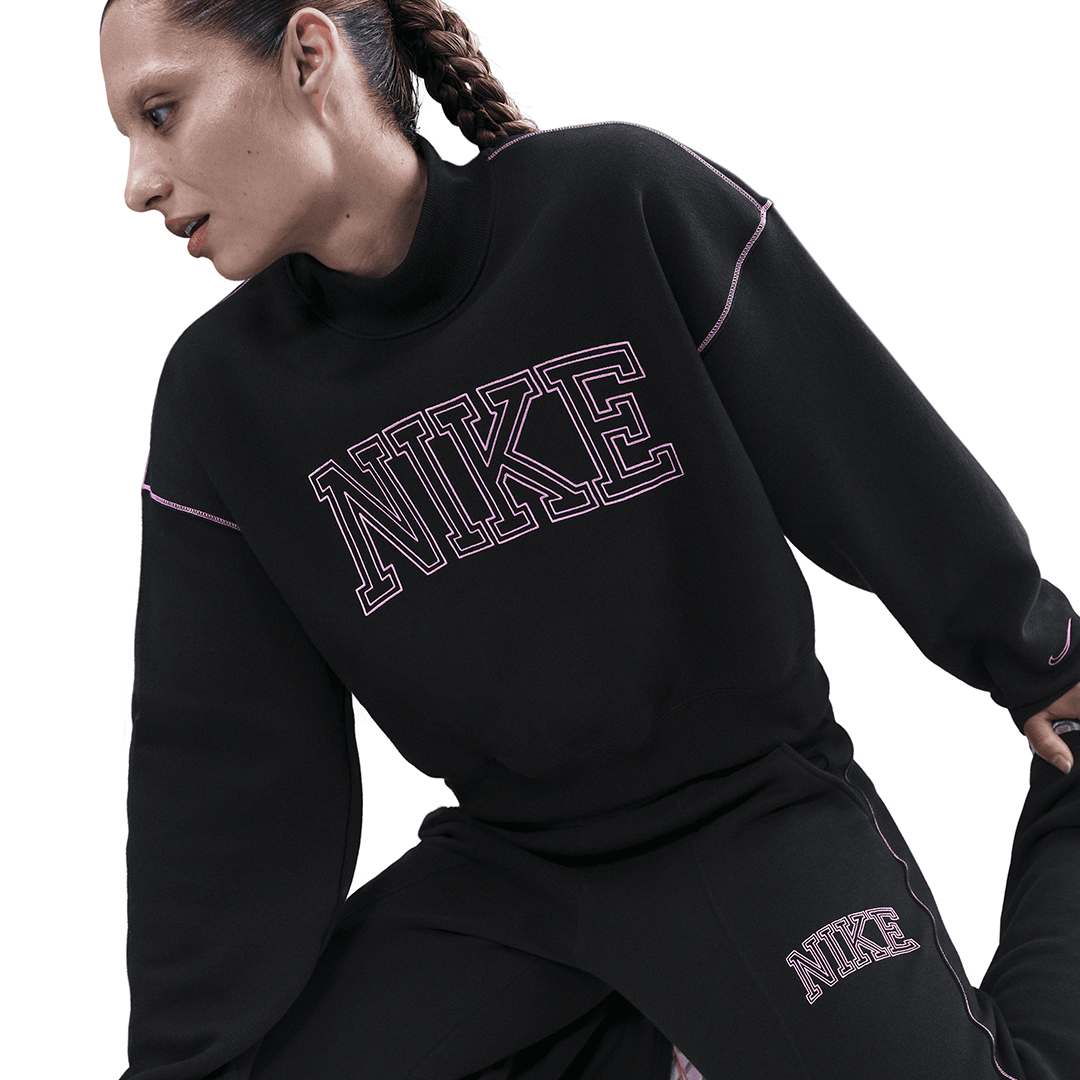 WMNS Nike Mock Neck Crew - 'Black' - Kicks Lounge