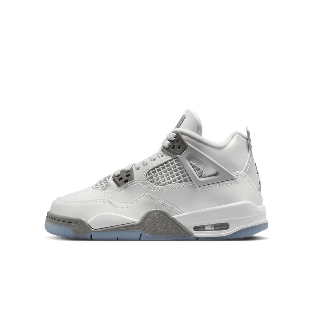 GS Air Jordan 4 - 'Photon Dust/Blue Chill-Flat Pewter-White
