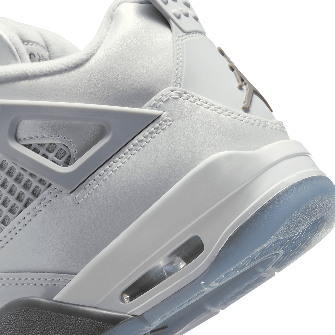 GS Air Jordan 4 - 'Photon Dust/Blue Chill-Flat Pewter-White