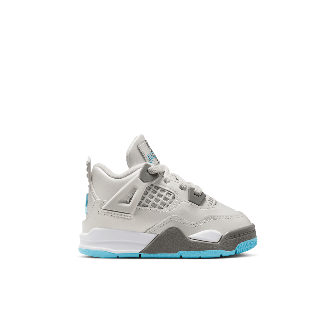 TD Air Jordan 4 - 'Photon Dust/Blue Chill-Flat Pewter-White