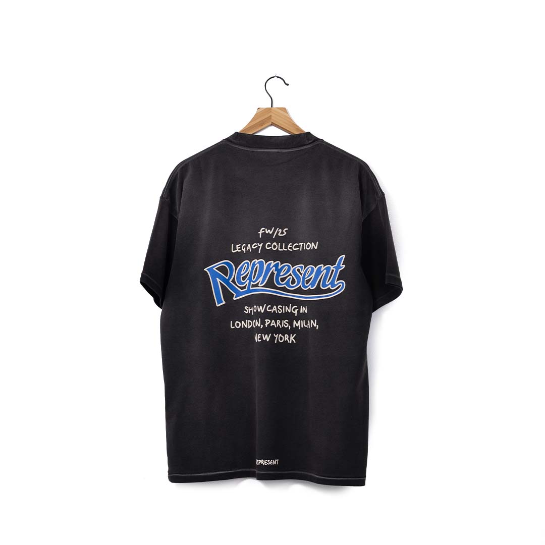 Represent Showcasing Tee - 'Stained Black'