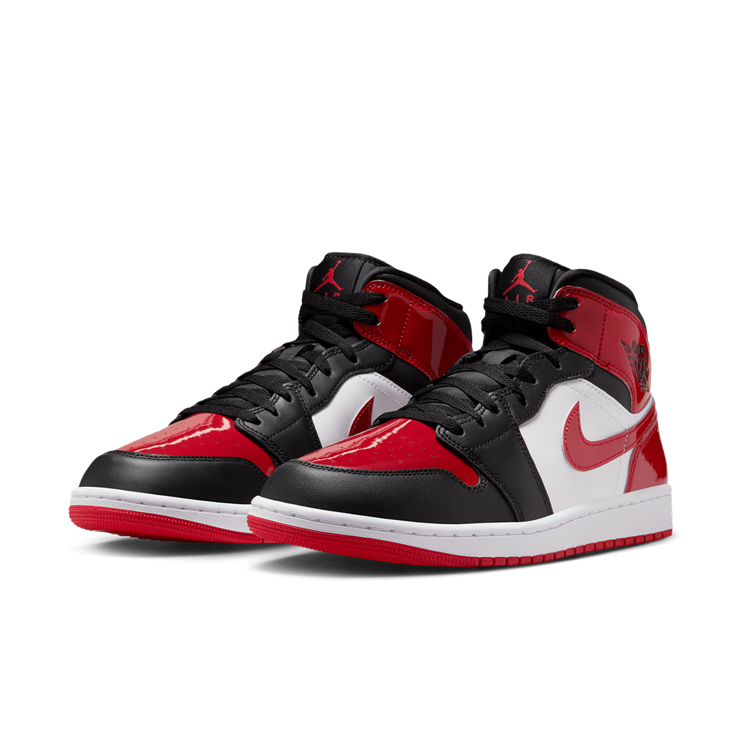 Air Jordan 1 Mid – 'Black/Varsity Red' – Kicks Lounge