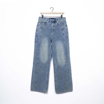 Homme + Femme Studded Denim - 'Blue Wash'