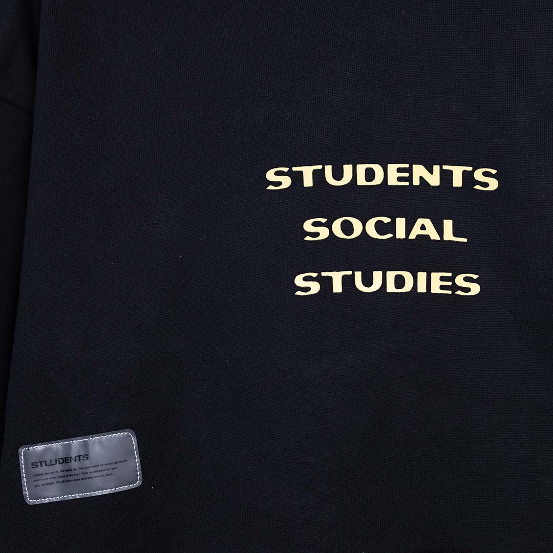 Students Social Studies Fleece Hoodie - 'Black'