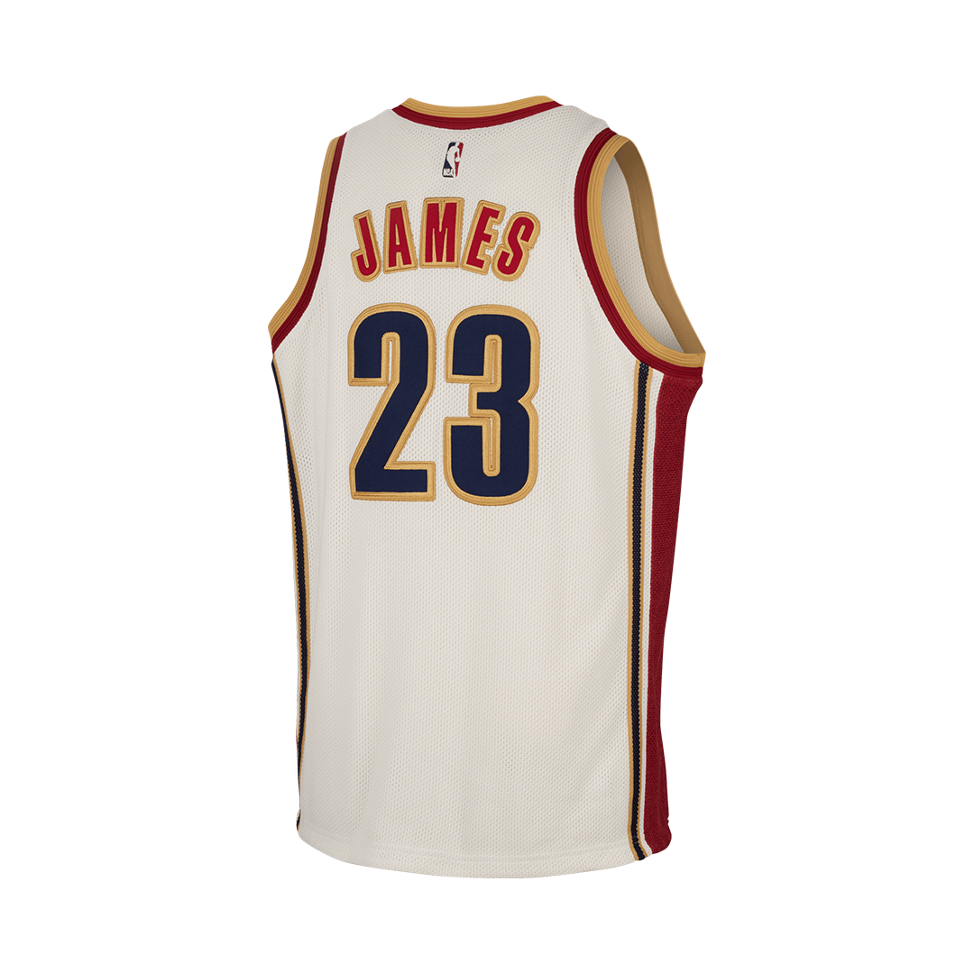 Nike Lebron Dri-Fit NBA Jersey - 'Sail/Team Crimson' - Kicks Lounge