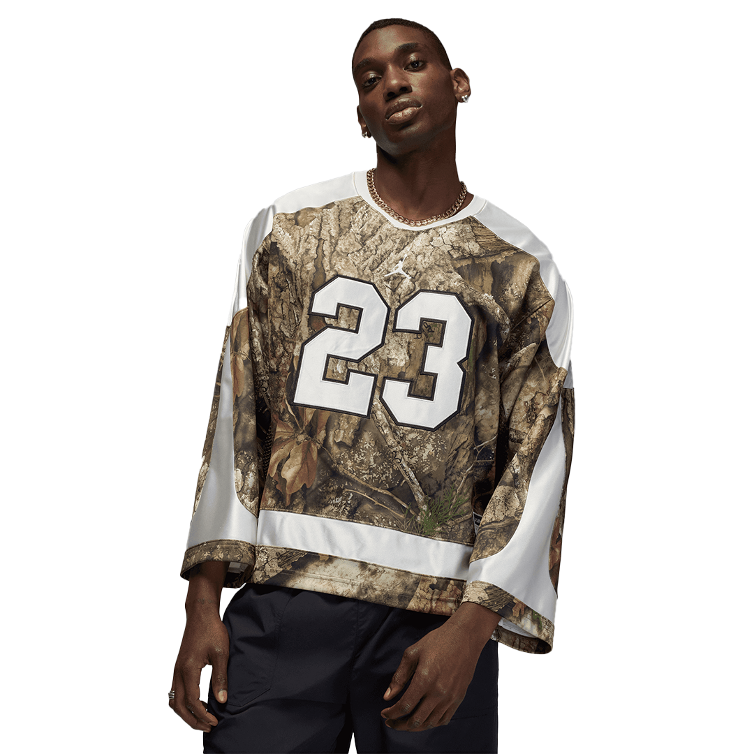 Jordan Realtree Hockey Jersey - 'Medium Olive/Sail' - Kicks Lounge