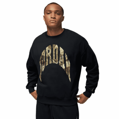 Jordan French Terry Realtree Crew - 'Black/Sail'