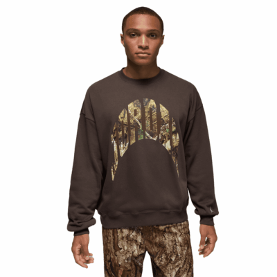 Jordan French Terry Realtree Crew - 'Baroque Brown/Sail'