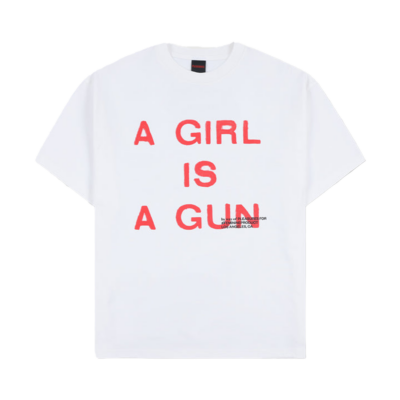 Pleasures Girl Is A Gun Tee - 'White'