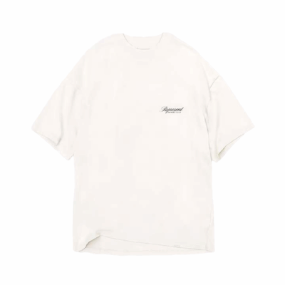 Represent Owners Club Script Tee - 'Flat White'