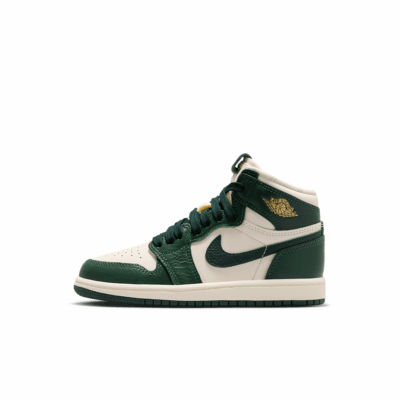 PS Air Jordan 1 High OG - 'Pale Ivory/Pro Green'