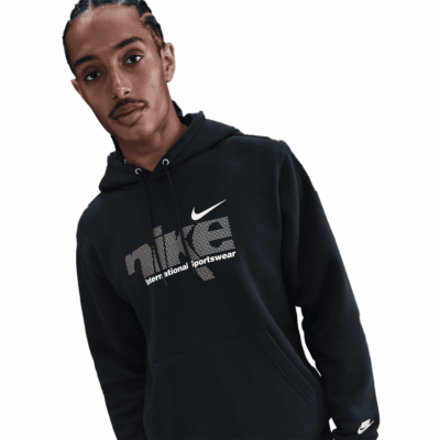 Nike Sportswear Club Hoodie - 'Black/Metallic Gold'