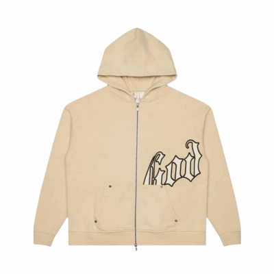 Godspeed OG Logo Zip Hoodie - 'Cream/Bone'
