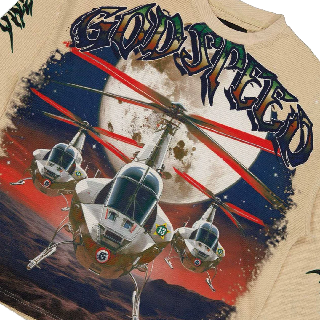 Godspeed Air Strike Thermal L/S Tee - 'Bone'