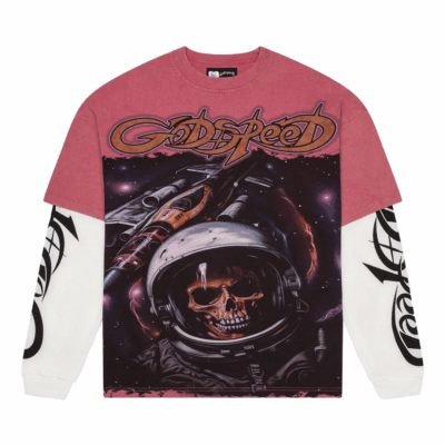 Godspeed Space Traveler Layered Tee - 'Pink'