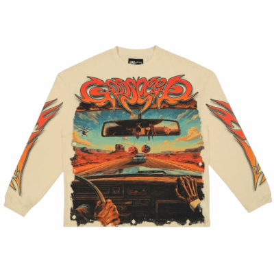 Godspeed On The Run L/S Tee - 'Bone'
