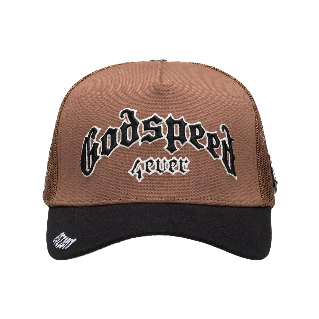【希少カラー】 GOD SPEED SNAPBACK CAP Godspeed GS Neo Trucker Hat (Black/Yellow/Red)