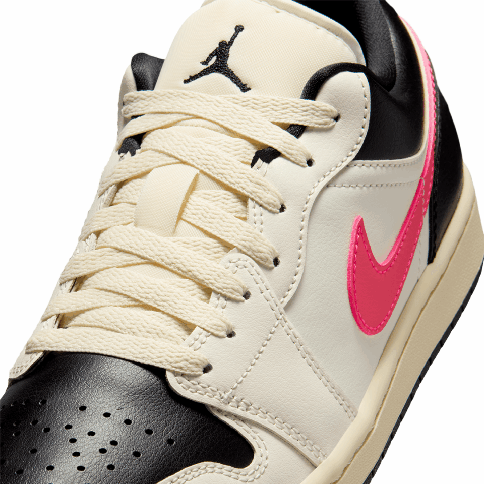 WMNS Air Jordan 1 Low - 'Pale Ivory/Racer Pink' - Kicks Lounge
