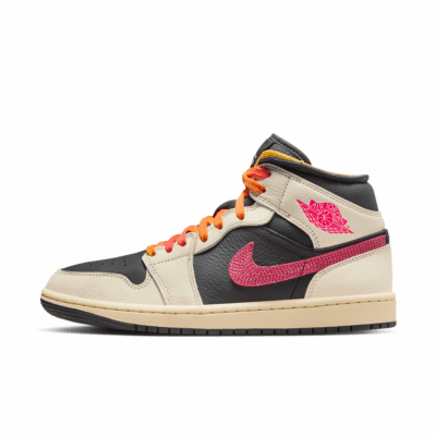 WMNS Air Jordan 1 Mid SE - 'Pale Ivory/Racer Pink'