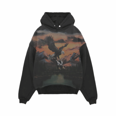 Represent Chrome Flight Hoodie - 'Stained Black'