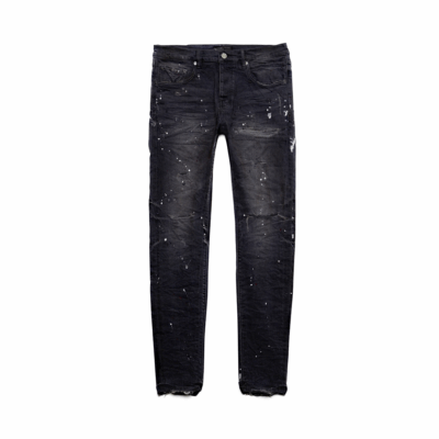 Purple Reflective Paint Repair Denim – 'Black'