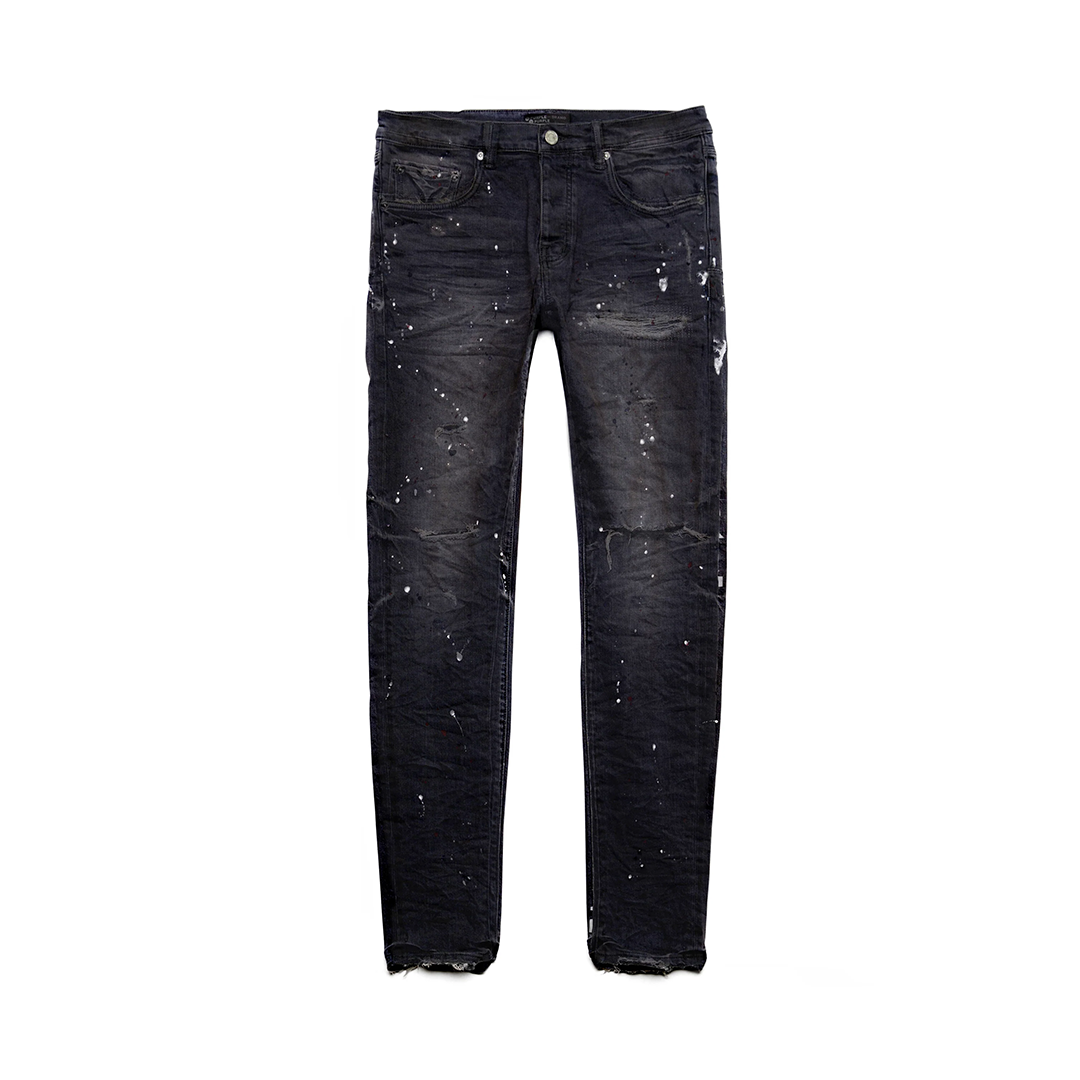 Purple Reflective Paint Repair Denim – 'Black'