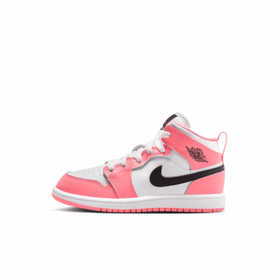 PS Air Jordan 1 Mid - 'Pink Gaze/Black'