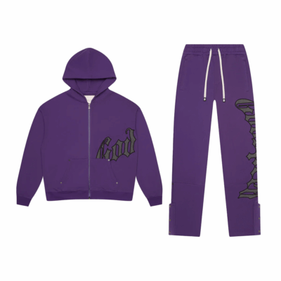 Godspeed OG Logo Sweatsuit - 'Purple/Grey'