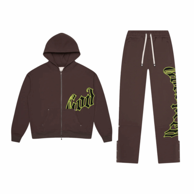 Godspeed OG Logo Sweatsuit - 'Grey/Lime'