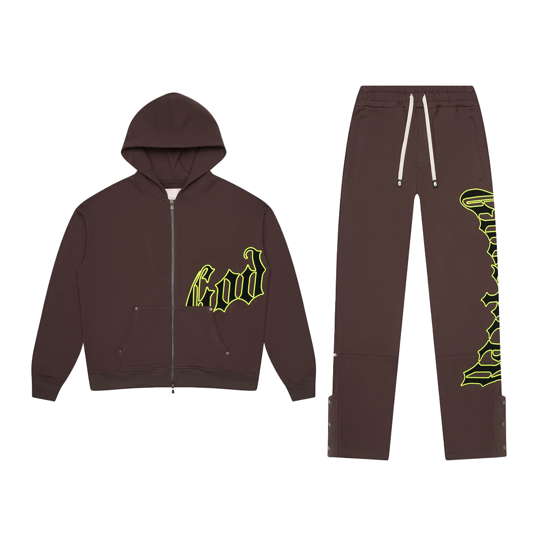 Godspeed OG Logo Sweatsuit - 'Grey/Lime'