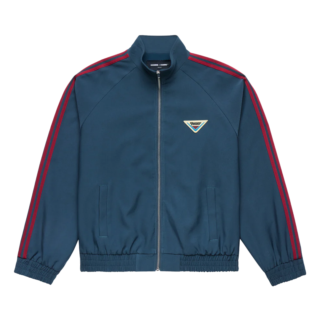 Homme + Femme Classic Stripe Track Jacket – 'Blue/Burgundy'