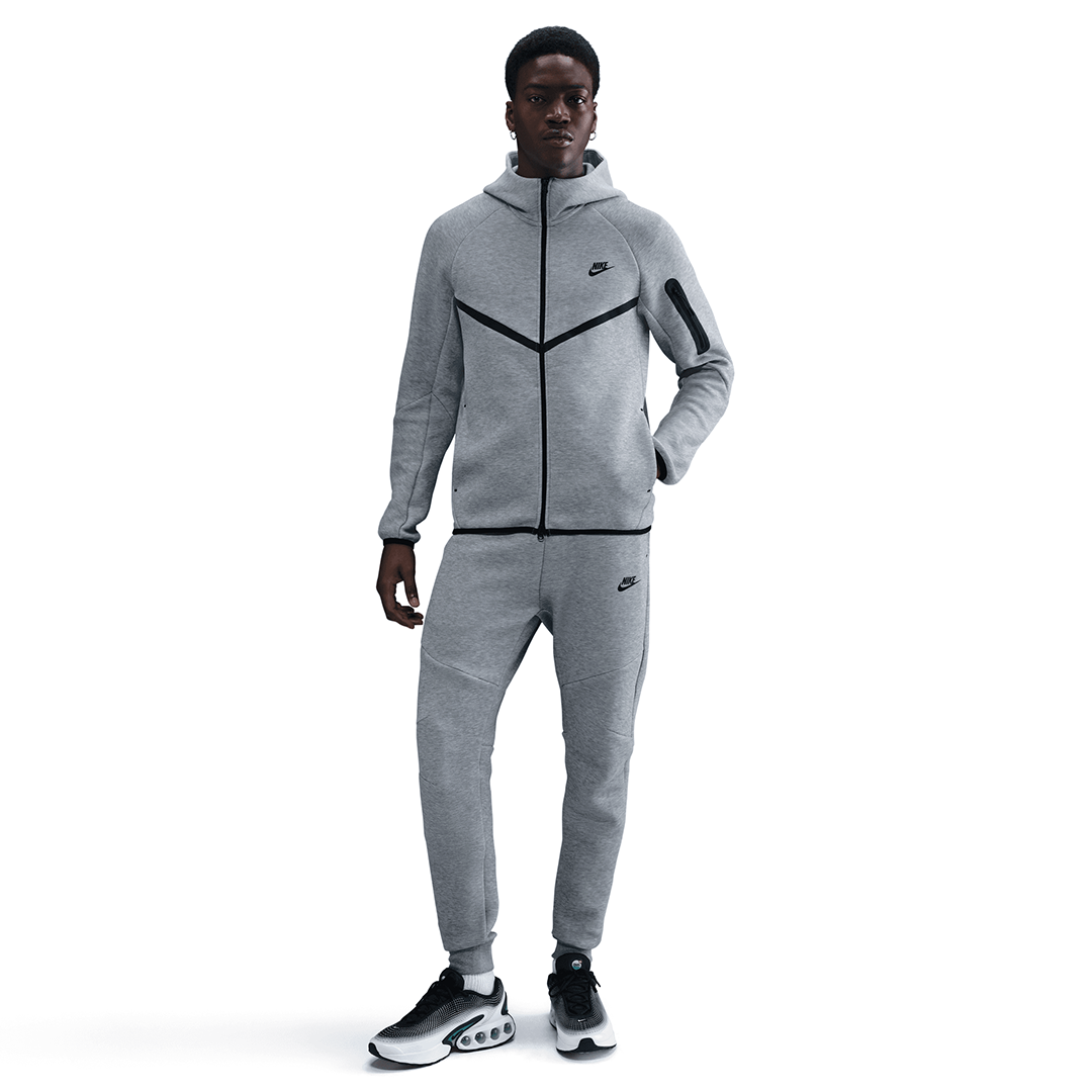 Nike Tech Fleece Jogger - 'Dark Grey Heather/Black' - Kicks Lounge