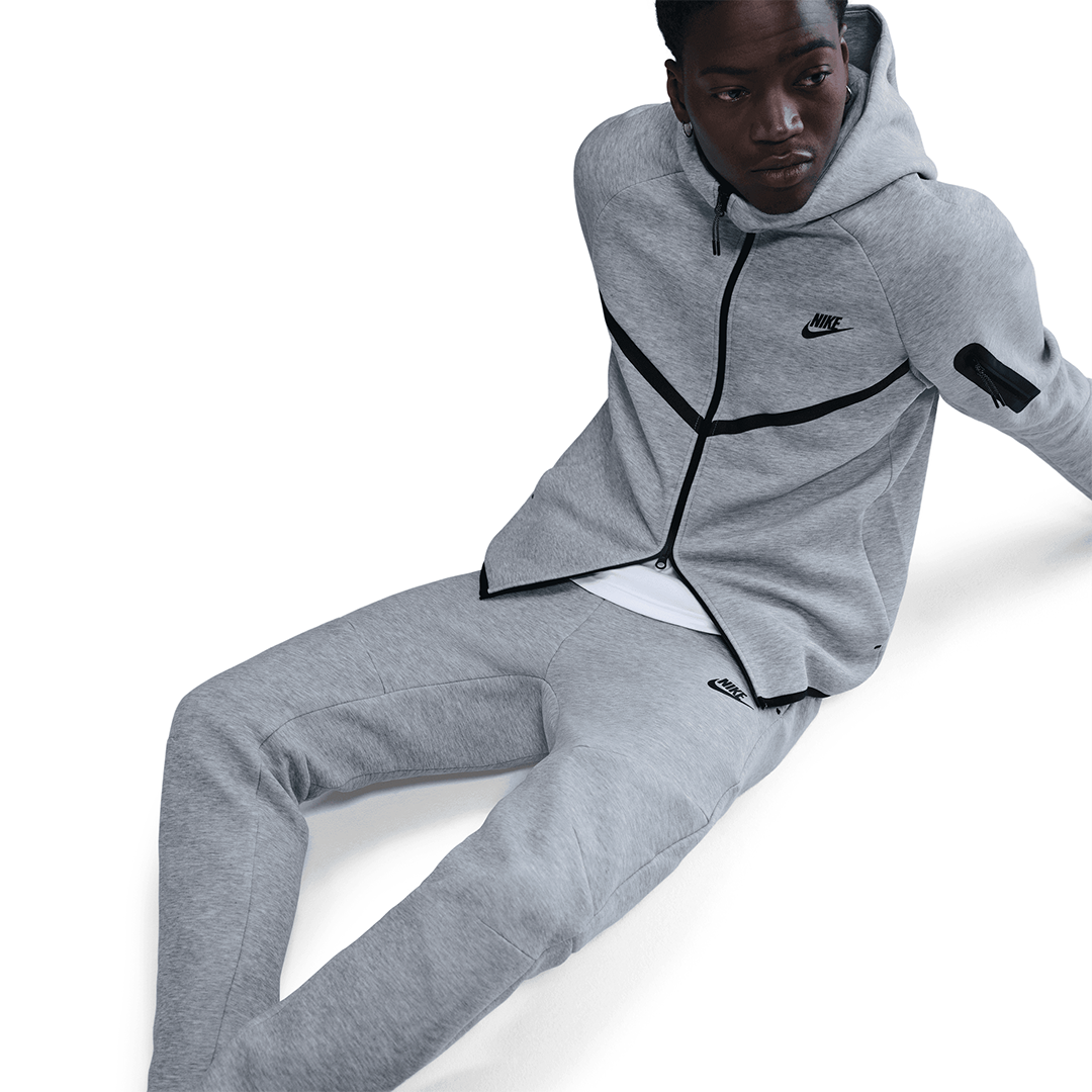 Nike Tech Fleece Jogger - 'Dark Grey Heather/Black' - Kicks Lounge