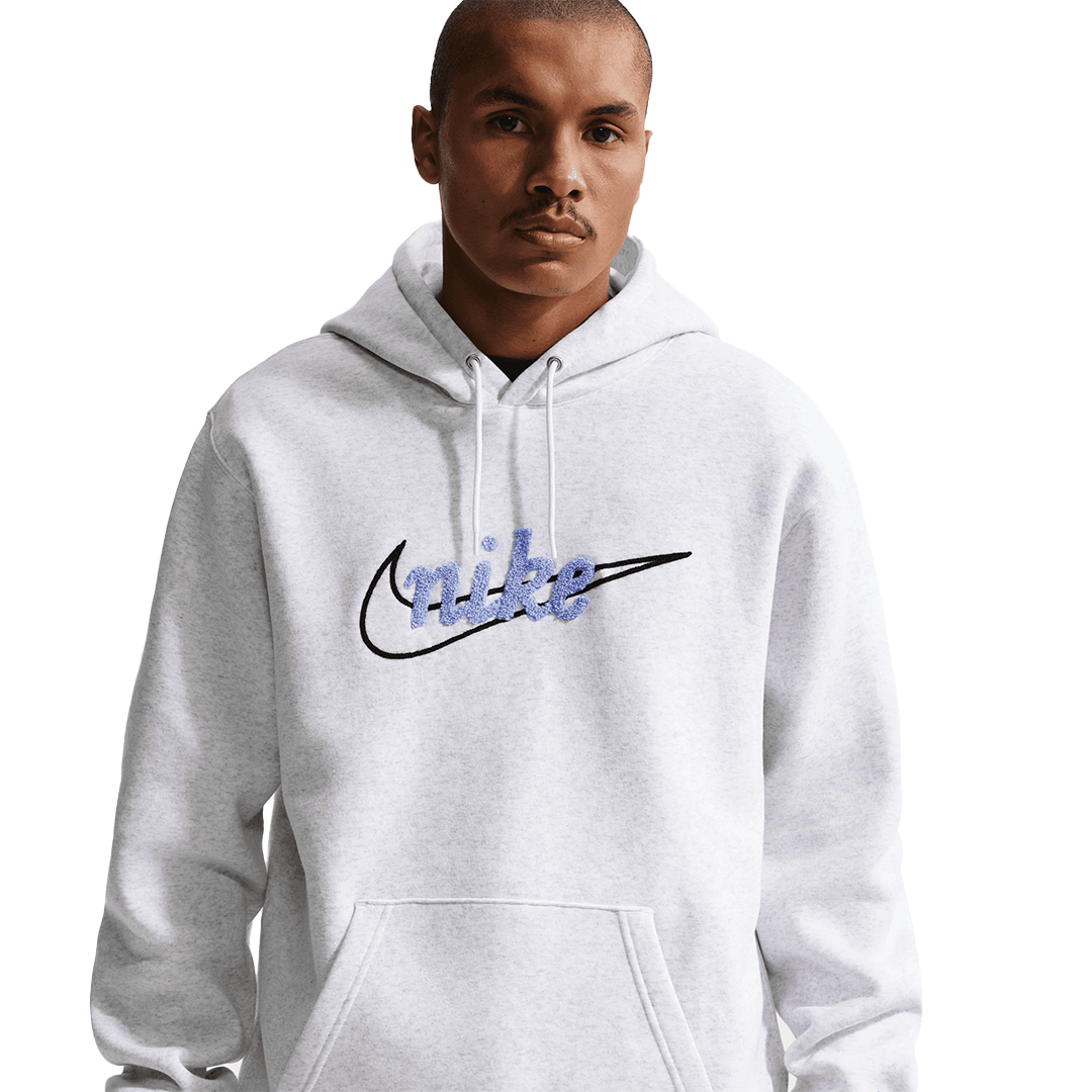 Nike Hoodie - 'Birch Heather/White' - Kicks Lounge