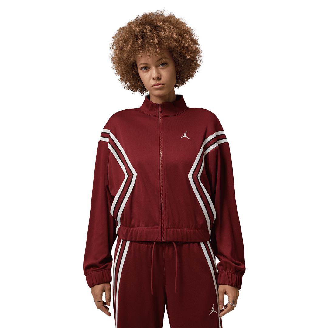 WMNS Jordan Brooklyn Track Jacket - 'Team Red/Sail' - Kicks Lounge