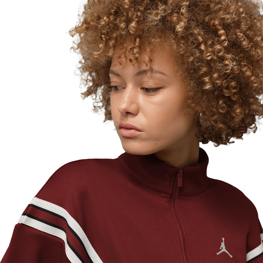 WMNS Jordan Brooklyn Track Jacket - 'Team Red/Sail' - Kicks Lounge