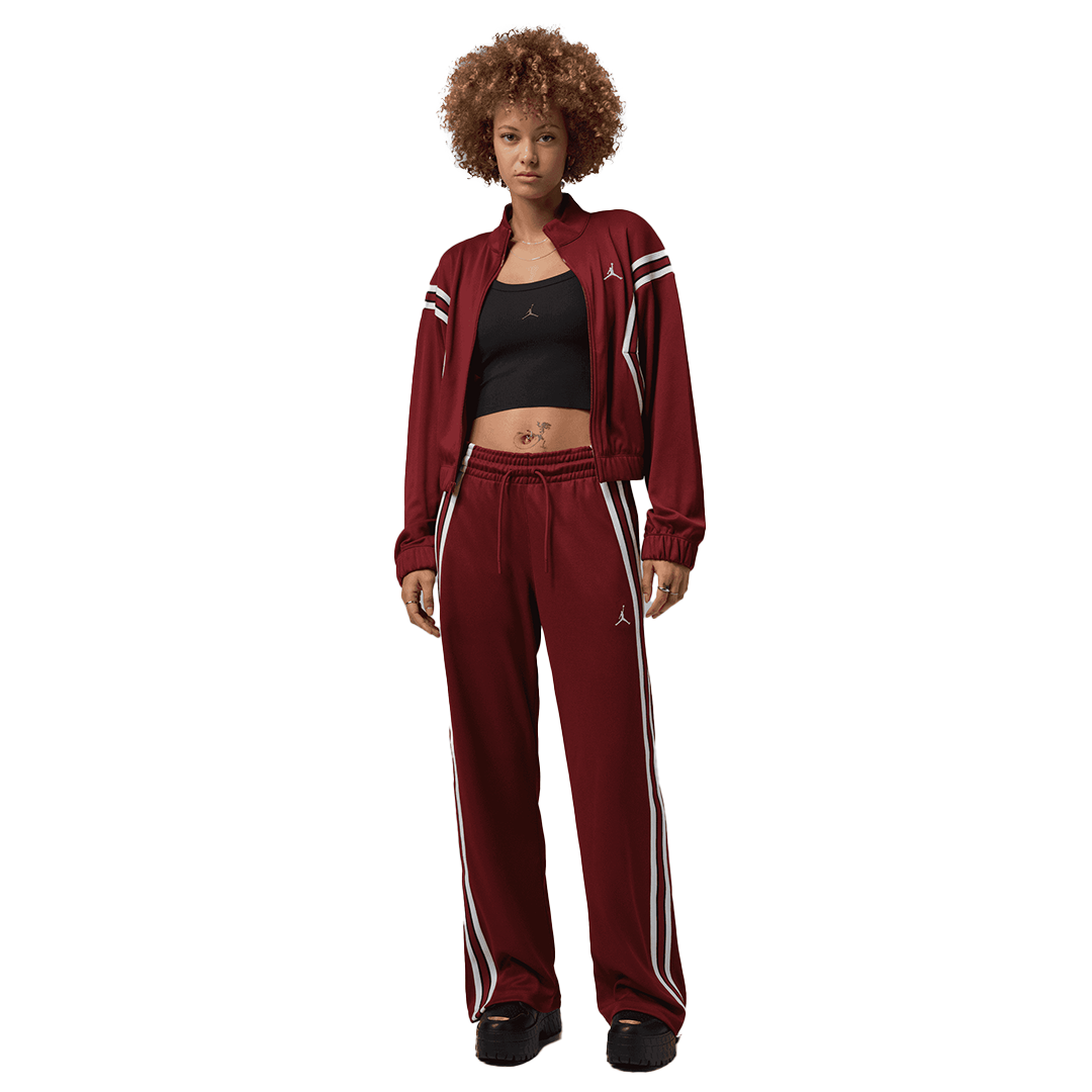 WMNS Jordan Brooklyn Track Jacket - 'Team Red/Sail' - Kicks Lounge