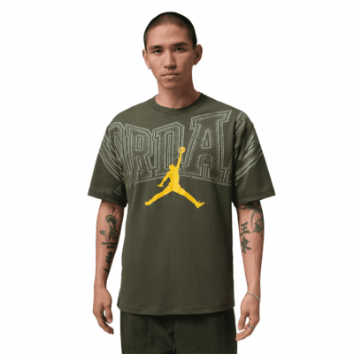 Jordan Graphic Tee - 'Cargo Khaki/Bright Citron'