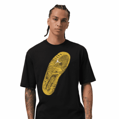 Jordan Brooklyn Graphic Tee - 'Black/Bright Citron'