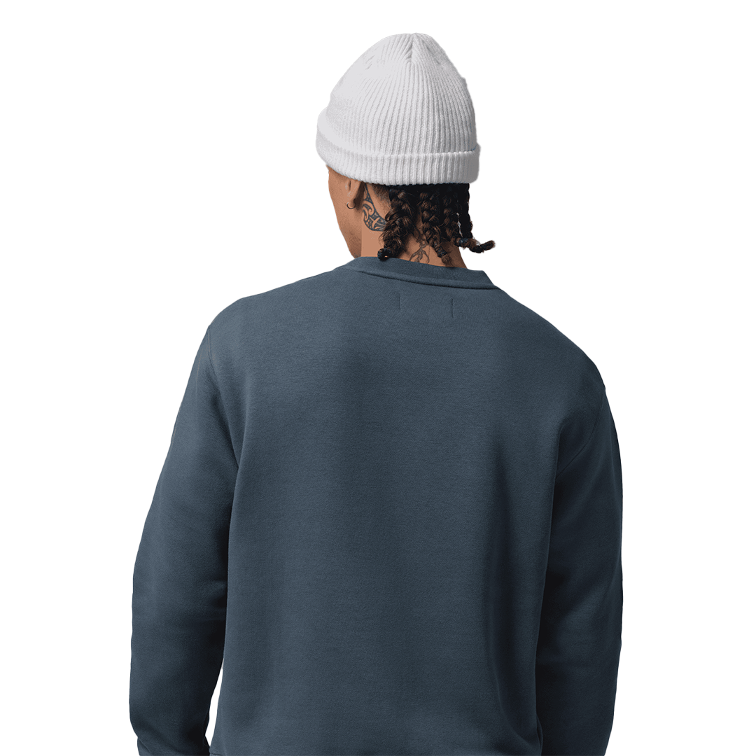 Jordan Brooklyn Fleece Crew - 'Squadron Blue/White' - Kicks Lounge