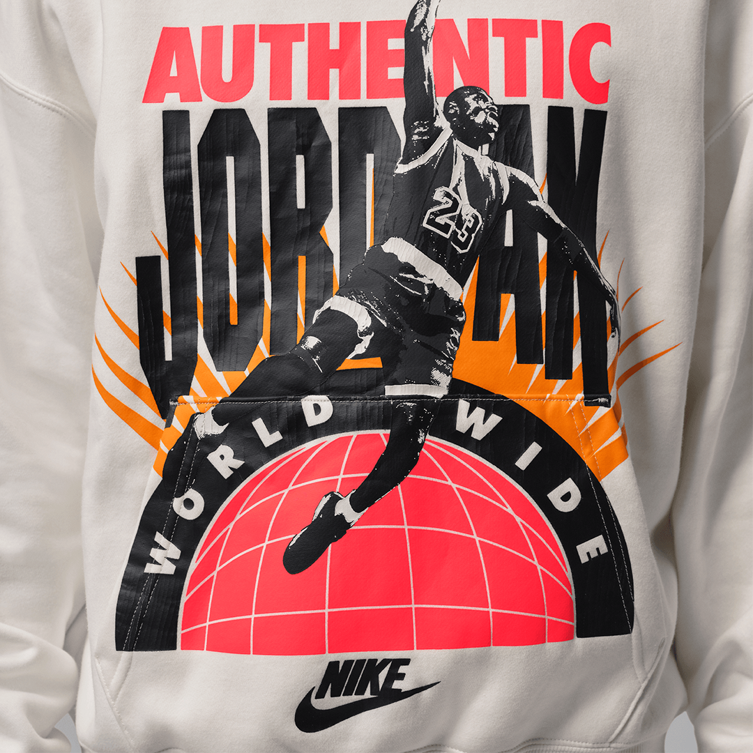 Jordan Brooklyn Fleece Hoodie - 'Sail/Infrared 23'