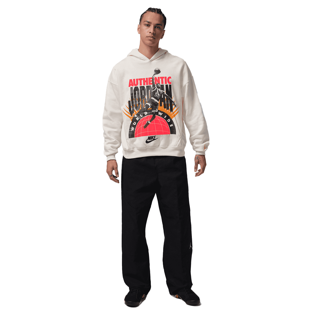 Jordan Brooklyn Fleece Hoodie - 'Sail/Infrared 23'
