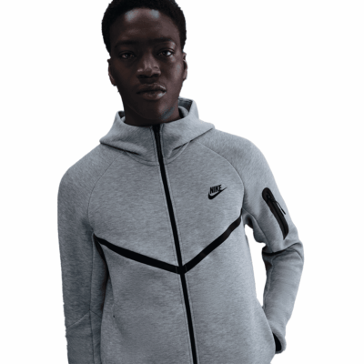 Nike Tech Zip Hoodie - 'Dark Grey Heather/Black'