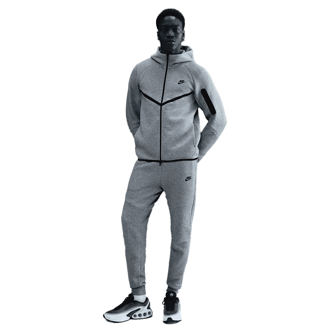 Nike Tech Zip Hoodie - 'Dark Grey Heather/Black'
