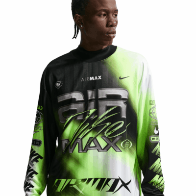 Nike Mesh L/S Top - 'Volt/Black'