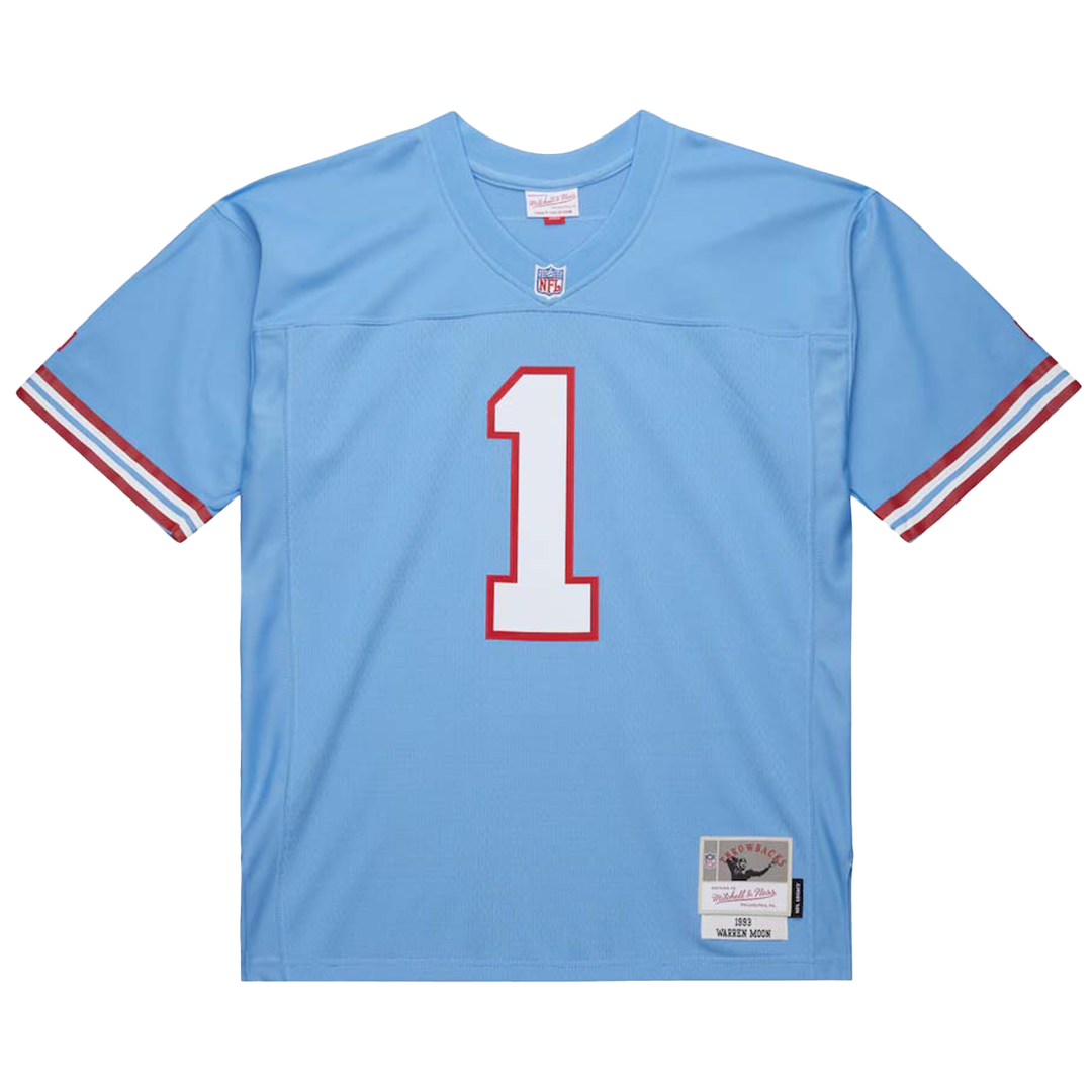 Mitchell & Ness Warren Moon Tennessee Oilers 1993 Jersey - 'Light Blue'
