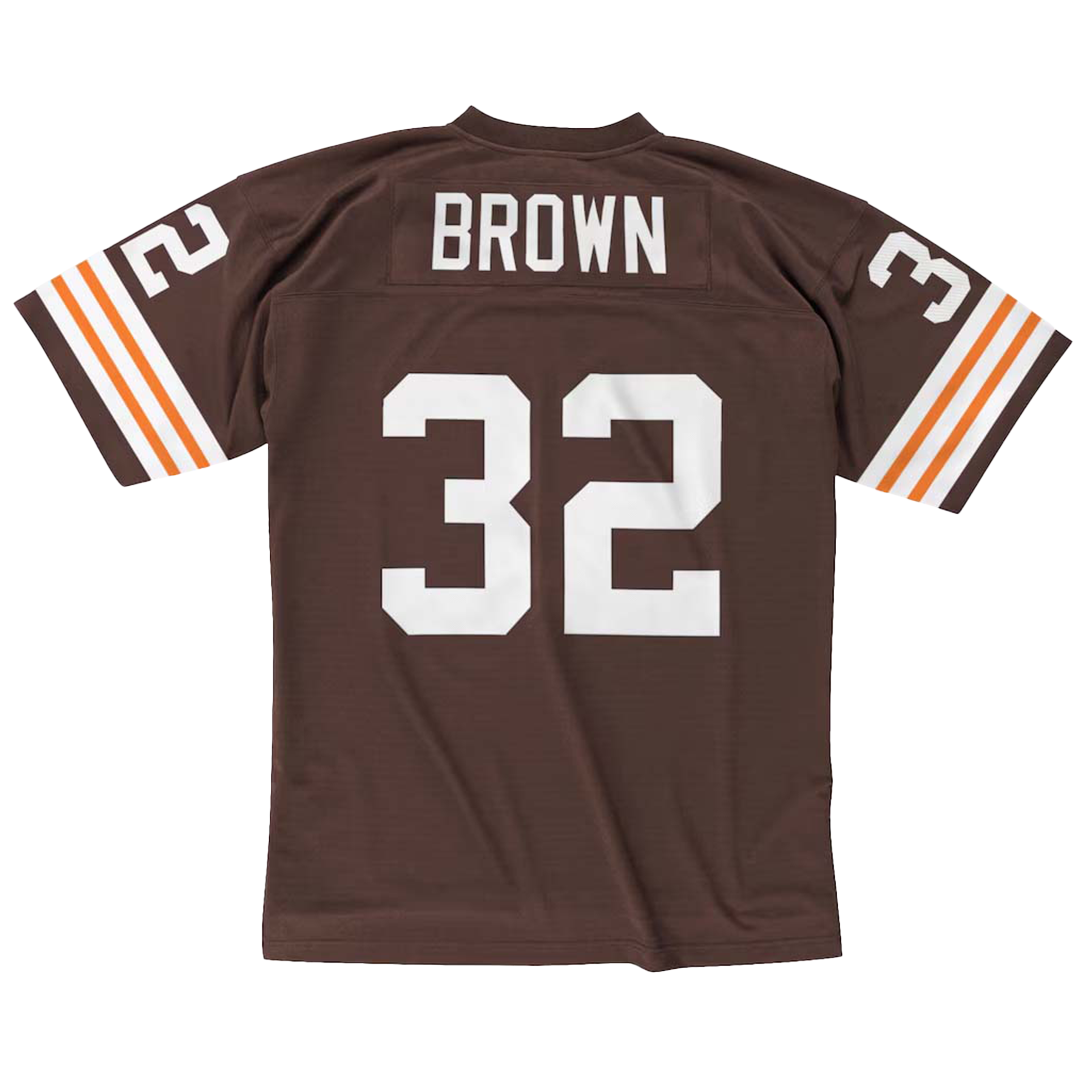 Mitchell & Ness Jim Brown Cleveland Browns 1963 Jersey - 'Brown