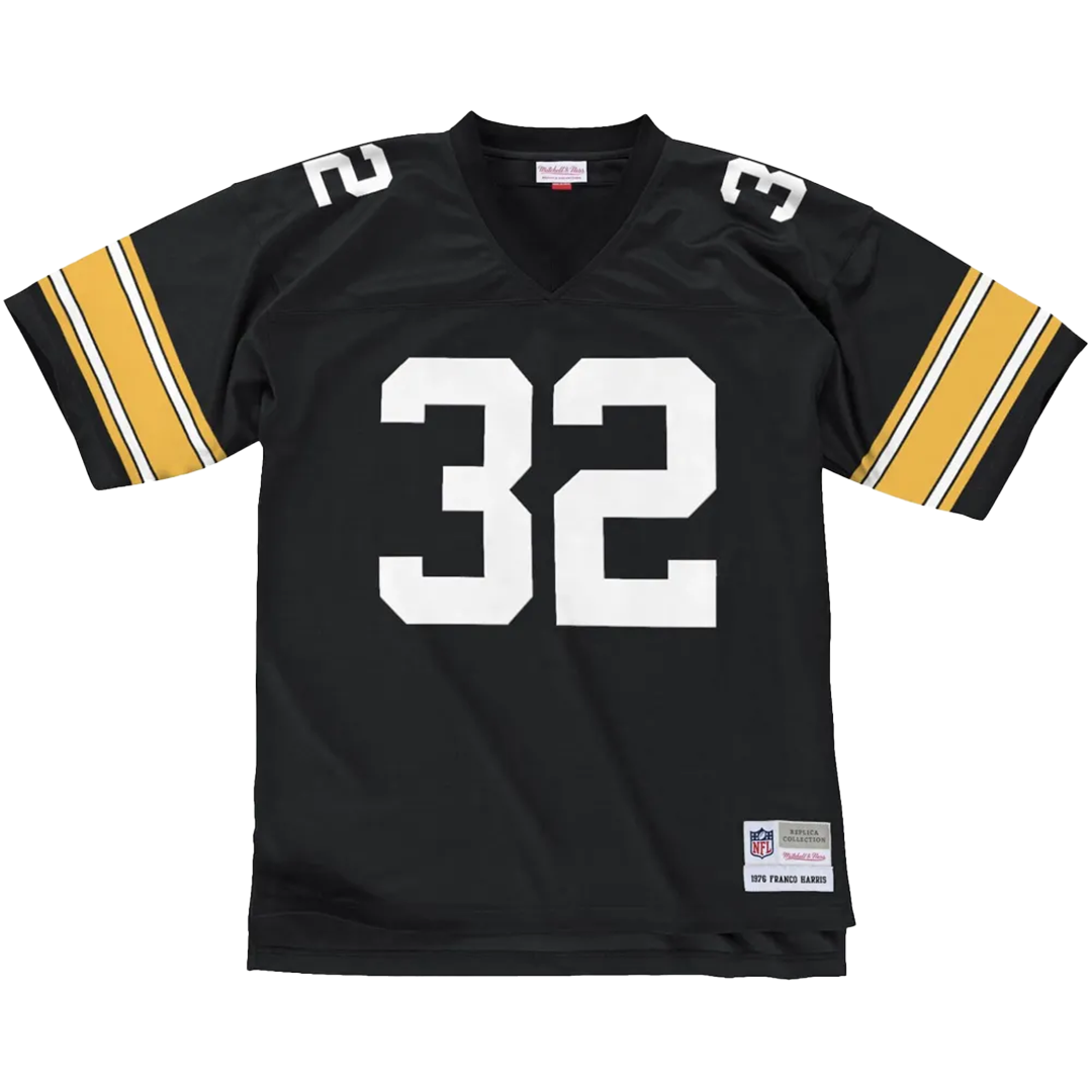 Mitchell & Ness Franco Harris Pittsburgh Steelers 1976 Jersey - 'Black'