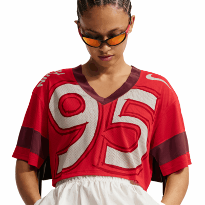 WMNS Nike Crop Jersey - 'University Red/Team Red'